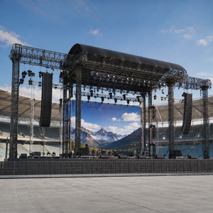 Sistema de truss de elevación de alta resistencia para techos de escenarios y estadios, cilindro eléctrico para elevación de estructuras, truss de soporte para grandes eventos - Product Image 2