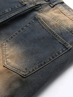 Pantalon en jean décontracté et tendance de haute qualité, salopette en jean d'été avec broderie et boutons, prix de gros imbattable