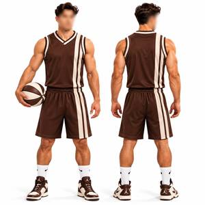 Nuevo Uniforme de Baloncesto Sublimado Transpirable de Talla Grande, Servicio OEM, Color y Diseño Personalizados, Uniforme 100% Poliéster - Product Image 6