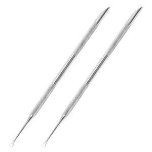 Juego de 2 Herramientas Profesionales de Acero Inoxidable de Doble Punta para el Cuidado de Uñas y Cutículas con Removedor de Piel Muerta - Product Image 5
