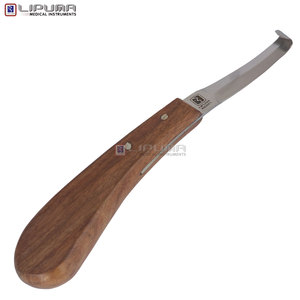 Cuchillo de Herrador LIPUMA EDGELINE de 21.5 cm, Hoja Ancha de Doble Filo de Acero Inoxidable con Empuñadura de Madera Fina, Profesional y Multiusos - Product Image 1