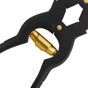 Mycotic Toe Nail Nipper 6 Inch Double Action Black with Gold Spring Stainless Steel <b>Thick</b> Nail Cutter Podiatry Foot Care Tool - Product Image 6