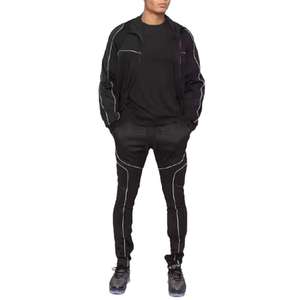 Customize Wholesale logo <b>Pullover</b> <b>Jacket</b> <b>Men's</b> Sets <b>Men</b> Blank Tracksuits Windbreaker Nylon Tracksuit - Product Image 4