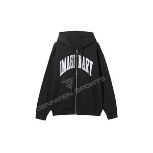 Sudadera con Capucha Unisex de Alta Calidad, con Logotipo Bordado, Cierre de Cremallera, 100% Algodón, Transpirable, Estilo Oversize, para Hombre - Product Image 1