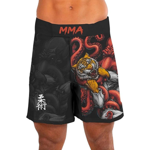 Pantalones Cortos de MMA con Diseño de Tigre y Pulpo, Sublimados, para Entrenamiento de Boxeo, Duraderos, para Todas las Temporadas - Product Image 4