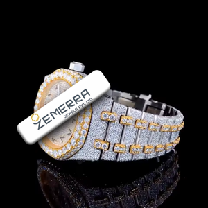 Reloj de Lujo para Hombre, Mecánico, con Moissanita, de Alta Calidad, con Bisel de Acero Inoxidable, Esfera Cuadrada, Estilo Rapero - Product Image 5