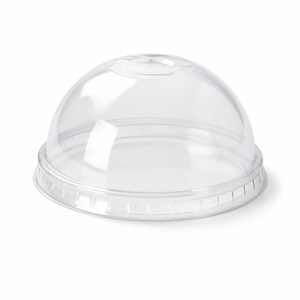 Tapa de Domo Transparente de PET de 12 oz – Tapa Desechable de Plástico Transparente para Vasos de Smoothies, Batidos, Café Helado y Bebidas Frías - Product Image 5