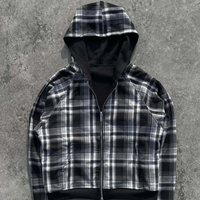 Sudadera con capucha extragrande de doble cara estilo gótico para mujer – Estilo Joker con cremallera para ropa urbana |   Sudadera con capucha de moda coreana para parejas