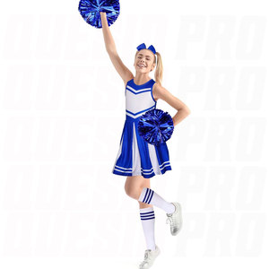 Disfraz de Animadora para Niñas Pequeñas, Uniforme de Animadora con Pompones, Atuendo Deportivo con Espíritu Escolar - Product Image 4