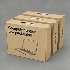 Self-locking <b>Biodegradable</b> Corrugated Cardboard Laptop <b>Packaging</b> Boxes Magnetic Closure Custom Die Cut Sturdy Custom Logo - Product Image 1