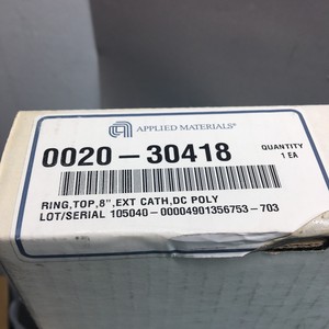 AMAT 0020-30418 แหวนรองรับด้านบน ขนาด 8 นิ้ว EXT CATH DC POLY - อุปกรณ์และชิ้นส่วนเซมิคอนดักเตอร์ระดับโลกที่เชื่อถือได้ - Product Image 3