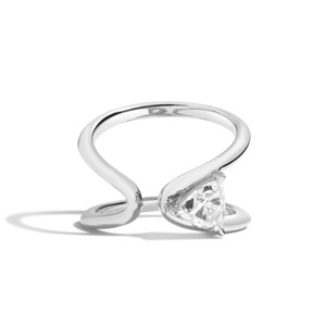 Zaha Wrap <b>Ring</b> with Triangle 14K Solid Gold Diamond Wedding Engagement <b>Ring</b> IGI Certified Luxury Anniversary Gift - Product Image 4
