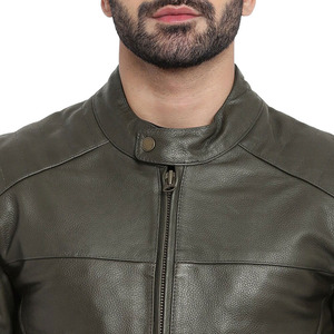 Wholesale Plus Size <b>Leather</b> <b>Jacket</b> Outdoor Use <b>Leather</b> <b>Jacket</b> Stand Collar <b>Men</b> <b>Leather</b> <b>Jacket</b> - Product Image 6