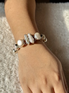 Charming Rainbow Moonstone Trendy 925 Sterling Handmade Party Wear <b>Bracelet</b> Rocking Style <b>Gemstone</b> <b>Bracelets</b> Party Wear <b>Bracelet</b> - Product Image 5