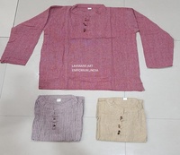 Kurta/Kurti en coton de style ethnique LAXMANS avec imprimés de mantras hindous pour unisexe, service OEM en gros pour l'extérieur, provenance d'Inde