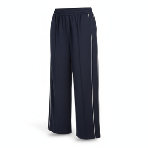 Pantalones Deportivos con Franja Lateral Azul Marino TRACKLINE, Pantalones Jogger Ajustados para Hombre, Hero Front OEM ODM - Product Image 4