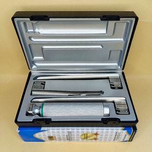 Laryngoscope Miller à fibre optique, 3 lames (2-3-4), ensemble pour adulte, poignée de qualité supérieure, acier inoxydable, autoclavable, ISO 13485 CE - Product Image 6