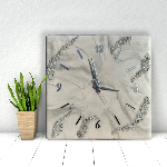 Handcrafted Resin Epoxy Wooden River Wall <b>Clock</b> <b>Silent</b> Decorative Designer <b>Clock</b> for Bedroom Office and Hotel Interiors - Product Image 3