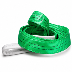 Sangle plate en polyester vert robuste pour levage, capacité 2000 kg, largeur 50 mm, facteur de sécurité 8:1, manipulation sécurisée, grande taille - Product Image 6