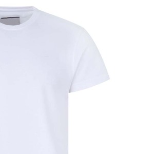 T-shirts pour hommes de couleur blanche, manches courtes, prix bas, service OEM ODM, fabrication sur mesure, haute qualité - Product Image 2