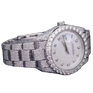 นาฬิกามอยส์ซอไนต์สำหรับผู้ชายนาฬิกาควอทซ์สายสแตนเลสเหมาะแก่การออกงานปาร์ตี้และสวมใส่ทุกวัน - Product Image 1