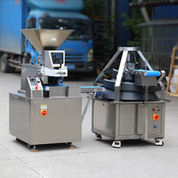 Machine à boulangerie entièrement automatique en acier inoxydable 304, diviseuse et rondeuse de pâte à hamburger, découpeuse de pâte à pizza continue haute vitesse