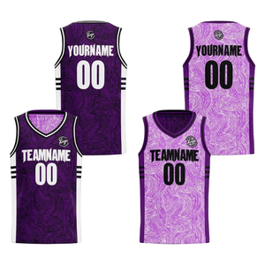 Camiseta de Baloncesto Personalizada Reversible con Estampado, Juvenil, Negra, Blanca y Roja, Sublimada, Transpirable, que Absorbe la Humedad, 100% Poliéster, Cuello en V - Product Image 1