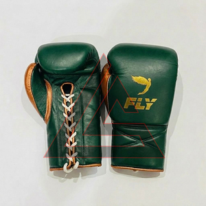Gants de boxe Fly de haute qualité en cuir véritable, sur mesure, super confortables pour le kickboxing et le sparring – Vente en gros - Product Image 2