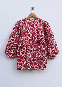 Elegante Vestido Mini Casual de Verano con Estampado Floral en Algodón, Manga Abullonada, Estilo Boho, Corte Holgado y Cuello con Lazos - Product Image 6