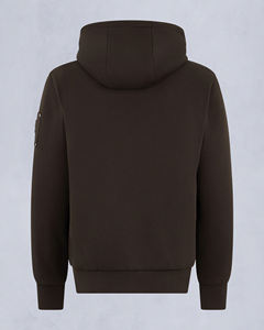 ผู้ผลิตเสื้อสเวตเชิ้ตแบบมีฮู้ดสีน้ำตาลสำหรับผู้ชาย ทรงปกติ ผ้าไม่หด น้ำหนัก 400 กรัม ผ้าฟลีซลำลอง ใส่ได้ในฤดูใบไม้ร่วง รุ่น 100 - Product Image 2