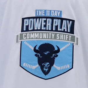 Maillot de hockey sur glace unisexe personnalisé de haute qualité, pull de sport avec lettres et numéros brodés, 100 % polyester, impression par transfert thermique rapide - Product Image 6