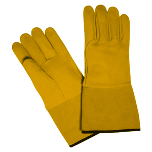 Gants de soudage TIG robustes avec doublure en cuir, protection contre les éclaboussures de métal fondu, vêtements de sécurité réfléchissants résistants à l'abrasion - Product Image 5