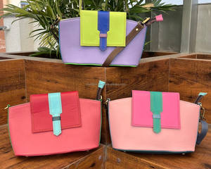 Sac à main en cuir recyclé sacs à bandoulière tendance de haute qualité pour femmes sacs à main de mode de luxe et sacs en gros à bandoulière colorés - Product Image 4