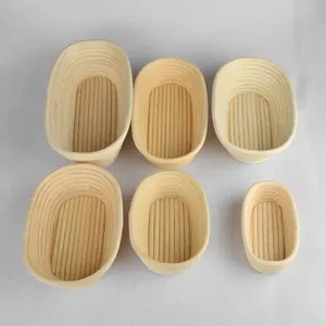 Cesta de fermentación de ratán premium hecha a mano para masa de pan de masa madre, con forro de algodón, para panadería artesanal - Product Image 4