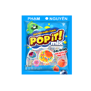 PHAM NGUYEN POPIT ASTEROID <b>GUMMY</b> <b>CANDY</b> 200G BROWN SOUR BALL SHAPE EACH BAG 10 PIECES - Product Image 5