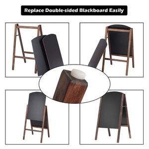 1 Pezzo Lavagna Pubblicitaria da Esterno in Legno a Forma di A da 31,5 Pollici per Segnaletica e Menu - Product Image 6