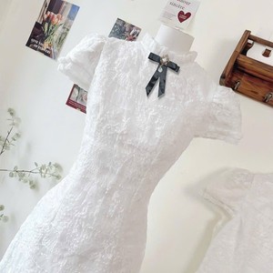 Blusa Elegante Personalizada con Encaje Fruncido, Cintura Natural, Hombros Descubiertos, Manga Corta, Ajuste Delgado, Transpirable y con Capa Transparente para Mujer - Product Image 6