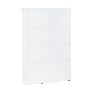 Modern <b>White</b> Wooden Bookcase 9 Shelf <b>Storage</b> <b>Cabinet</b> Floor Standing Book <b>Cabinet</b> for Living Room Home Office - Product Image 4