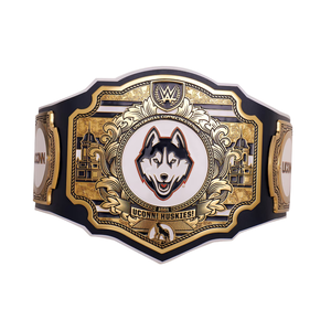 Ceinture de championnat des UConn Huskies avec détails dorés, ceintures de titre sportives universitaires - Product Image 5