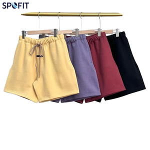 Shorts de sport en toile formelle à cordon de serrage pour homme, en coton, séchage rapide, anti-plis, pour l'hiver, idéal pour la course et la gym - Nouveauté très prisée - Product Image 1