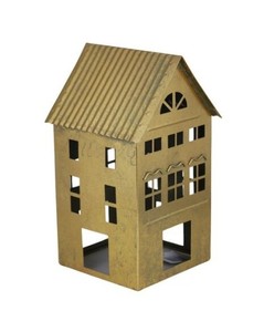 Nouvelle Arrivée : Porte-bougie en forme de maison, lanterne vintage en métal pour table, décoration de table de salle à manger, artisanat, lanterne en métal - Product Image 4