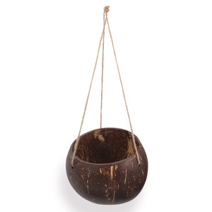 Cheap price coconut <b>planter</b> wholesale coco shell pots <b>large</b> <b>planters</b> for decorating houseplant - Product Image 1