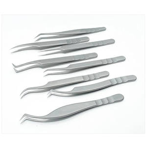 Pince à cils en acier inoxydable DANTRIC IMPLANTS, durable, à pointe lisse de précision, outil de maquillage professionnel pour l'application des cils - Product Image 6