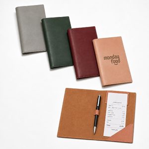 PU Leather Portable Receipt Presenter with Custom Logo Foldable Bill <b>Folder</b> for Cash <b>Card</b> Organizing and Restaurant Supplies - Product Image 2