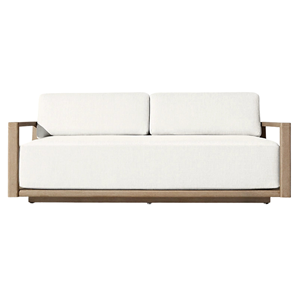 Canapé d'extérieur contemporain de luxe, structure en teck massif, corde tressée, canapé de patio, salon de jardin de luxe, mobilier pour villa et hôtel - Product Image 5