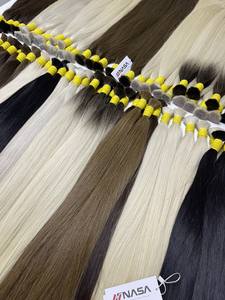 Extensions de cheveux en vrac de qualité supérieure Cheveux vietnamiens Double noyade 100 grammes Couleurs foncées 22 pouces - Product Image 3