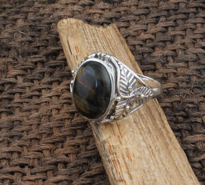 <b>Turquoise</b> Sterling Silver Handmade Classic Geometric Rectangle <b>Ring</b> for Women Wedding & Party Gift - Product Image 5