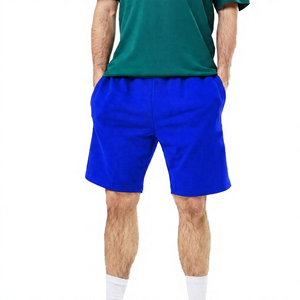 Pantalones Cortos Bermuda de Algodón de Color Sólido para Hombre, con Bolsillos, Cintura Elástica, Estilo Casual, Corte Medio, Tejido Transpirable - Product Image 3