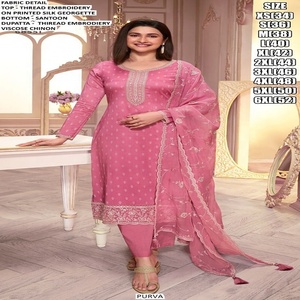 Alta demanda Último diseño Kurti Pant Dupatta para mujer disponible al precio más bajo de la India - Product Image 5