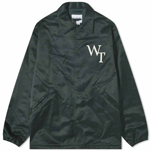 Chaqueta cortavientos Clemson Custom Coach con letras griegas bordadas, cuello vuelto y apliques de chenilla para universidad. - Product Image 4